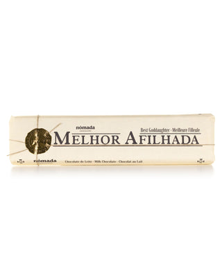 Tablete de Chocolate de Leite "Melhor Afilhada" Nómada Chocolates 300g